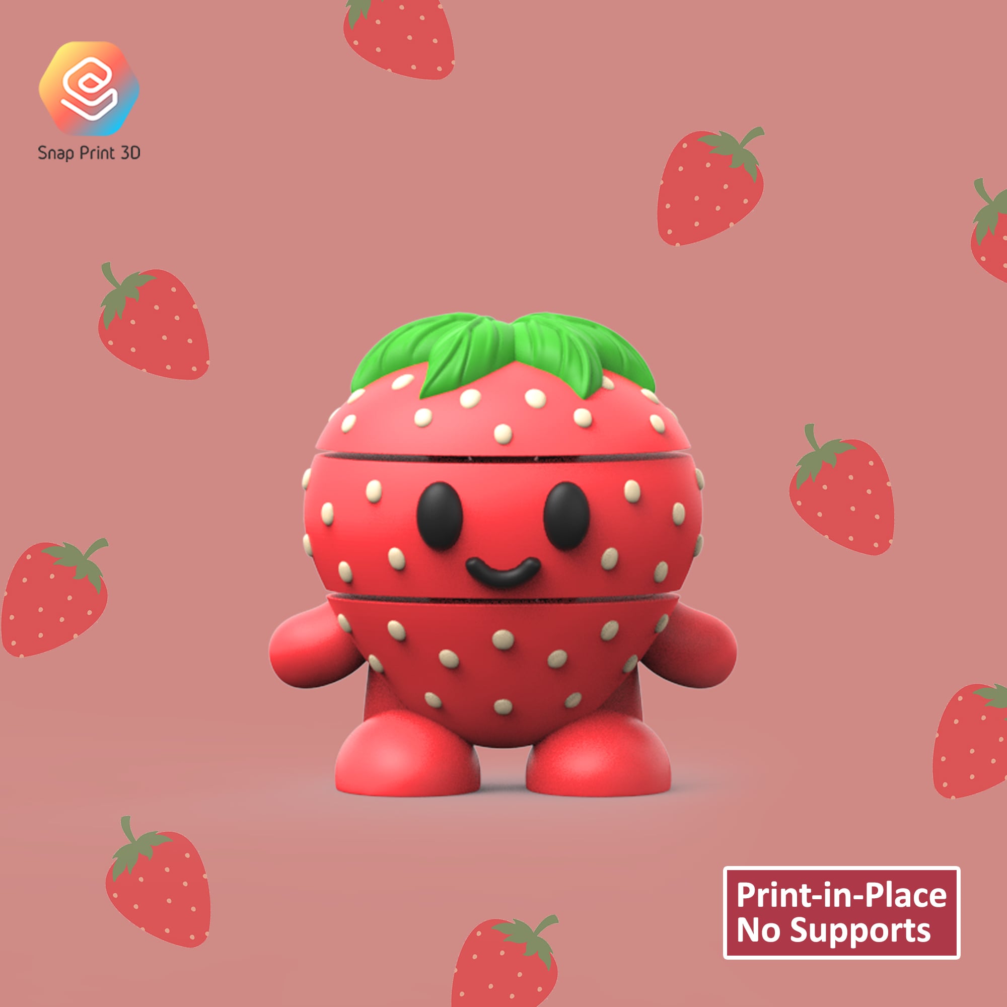 Flexi Strawberry 3d model