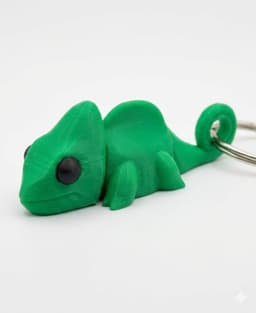MiniMonster4BabyChameleonKeyChain 3d model
