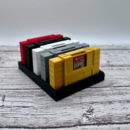 SNES Style Switch Game Holder 3d model