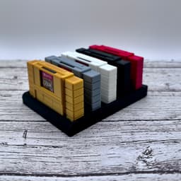 SNES Style Switch Game Holder 3d model