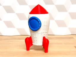 Cartoon Rocket Box (toy and box/giftbox) 3d model