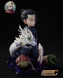 Geto Jujutsu Kaisen Chibi - Premium Collectible 3d model
