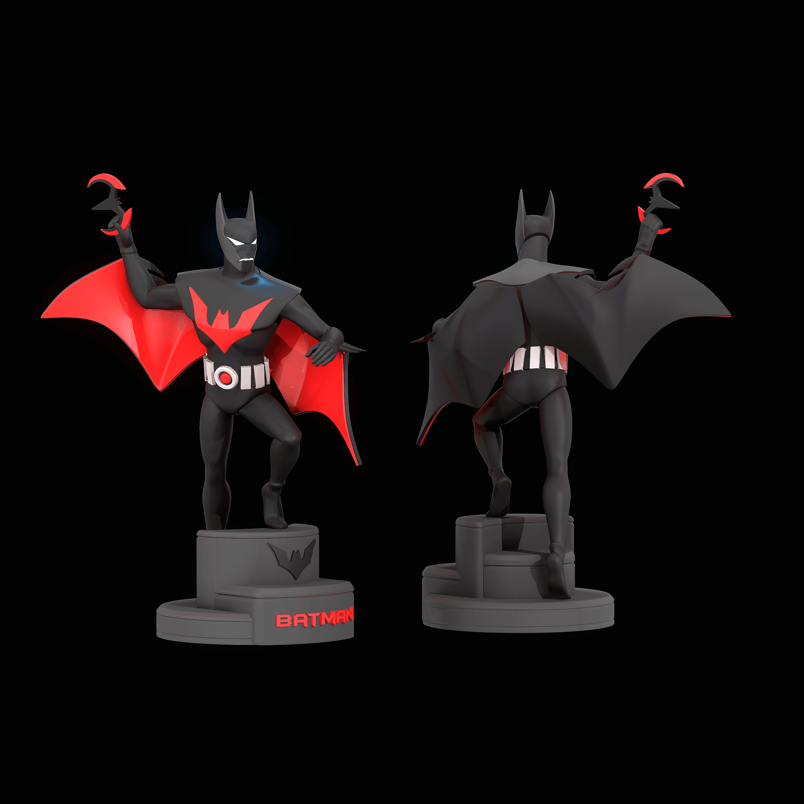 Batman Beyond Statue 3d model