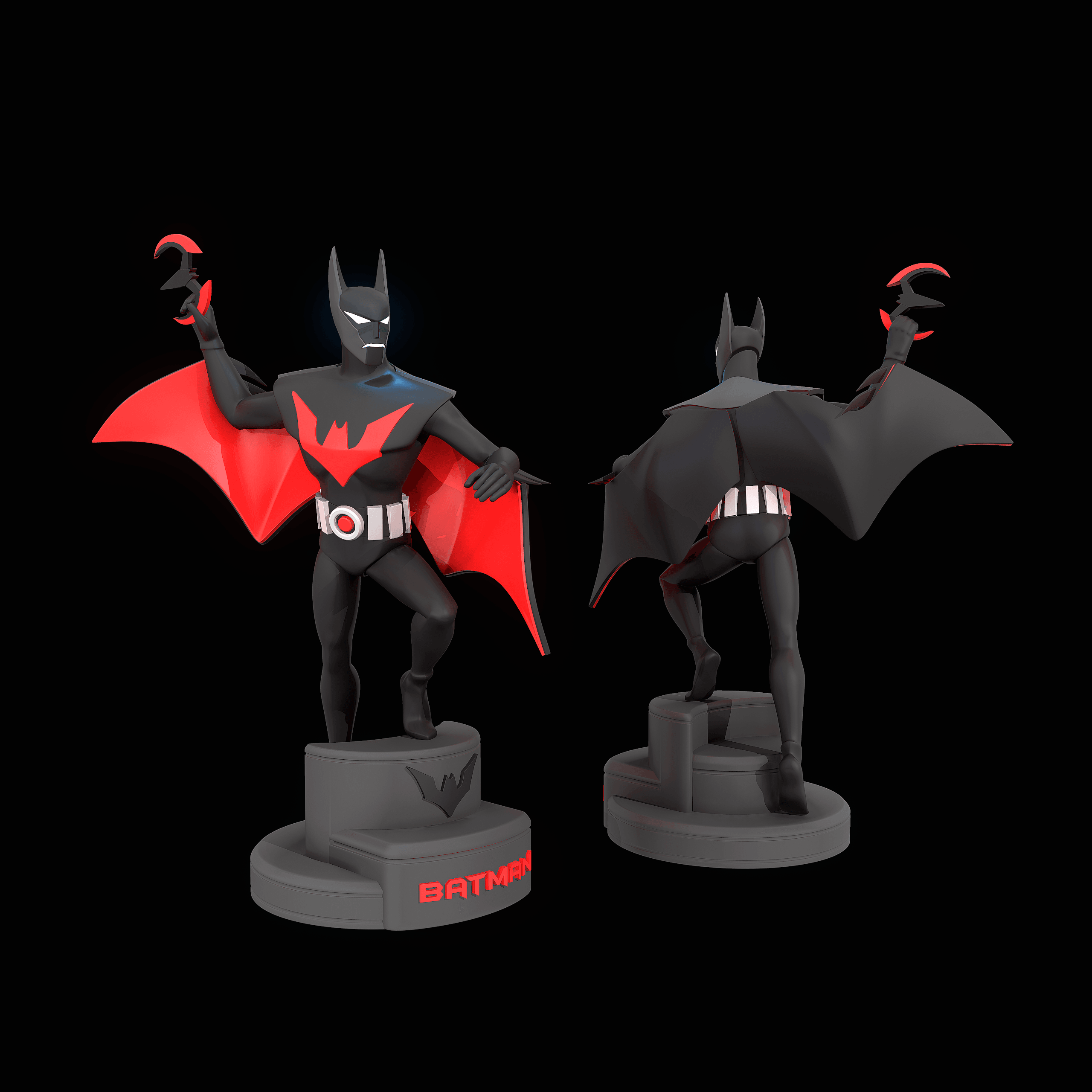 Batman Beyond Statue 3d model