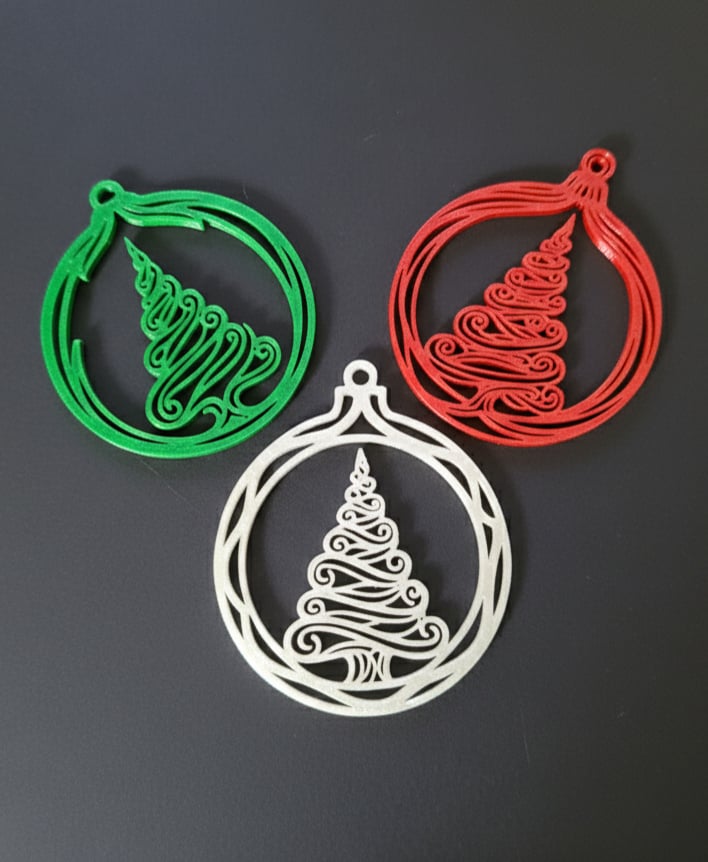 Tree Ornaments - Fast print 3d model