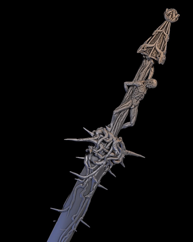 Mea Culpa sword - Blasphemous 3d model