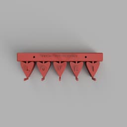 Valentine Heart Wall Hanger 3d model