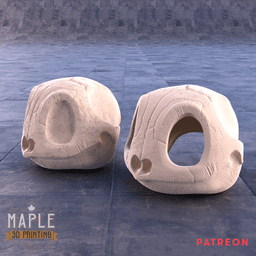Squirtle Skull - Hollow & Solid - Pokemon 3d model