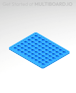 8x10 MU - Point Hole MU - MultiBoard Plate 3d model