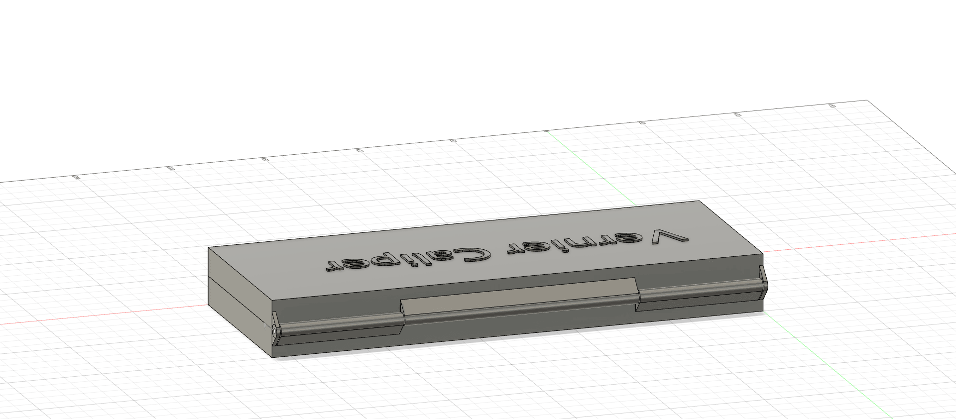 Parametrised Vernier Caliper Case 3d model