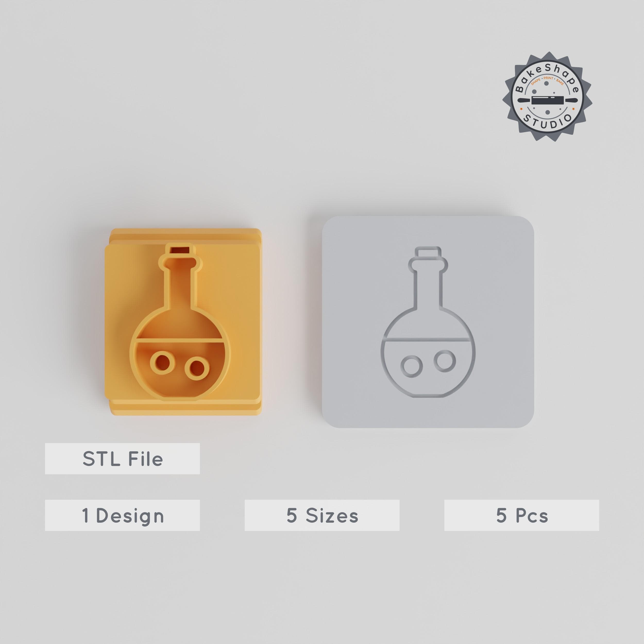 Halloween Potion Stamp Tile Set, 5 Sizes, Perfect for Clay, Cookies & Fondant PRODUCT_4151 3d model
