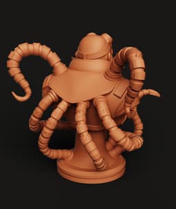 Evil Robot Doctor STL | Villain Bust 3D Print | Gamer Gift 3d model