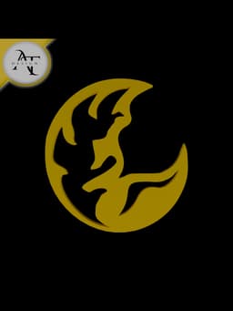 Simple Moon Symbol - 2D Art 3d model