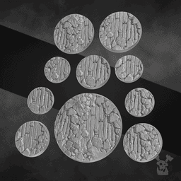 Decorative bases "Ruins" Set 3d model
