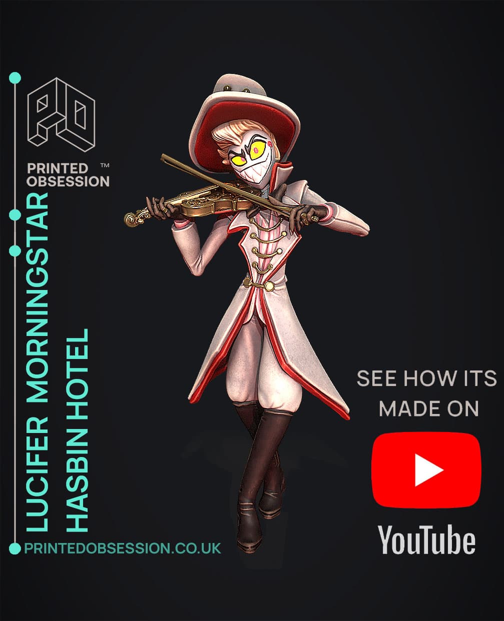 Lucifer - Hazbin Hotel - Fan Art 3d model