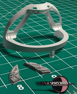 1/350 Refit Hangar Border Replacement w/Details 3d model