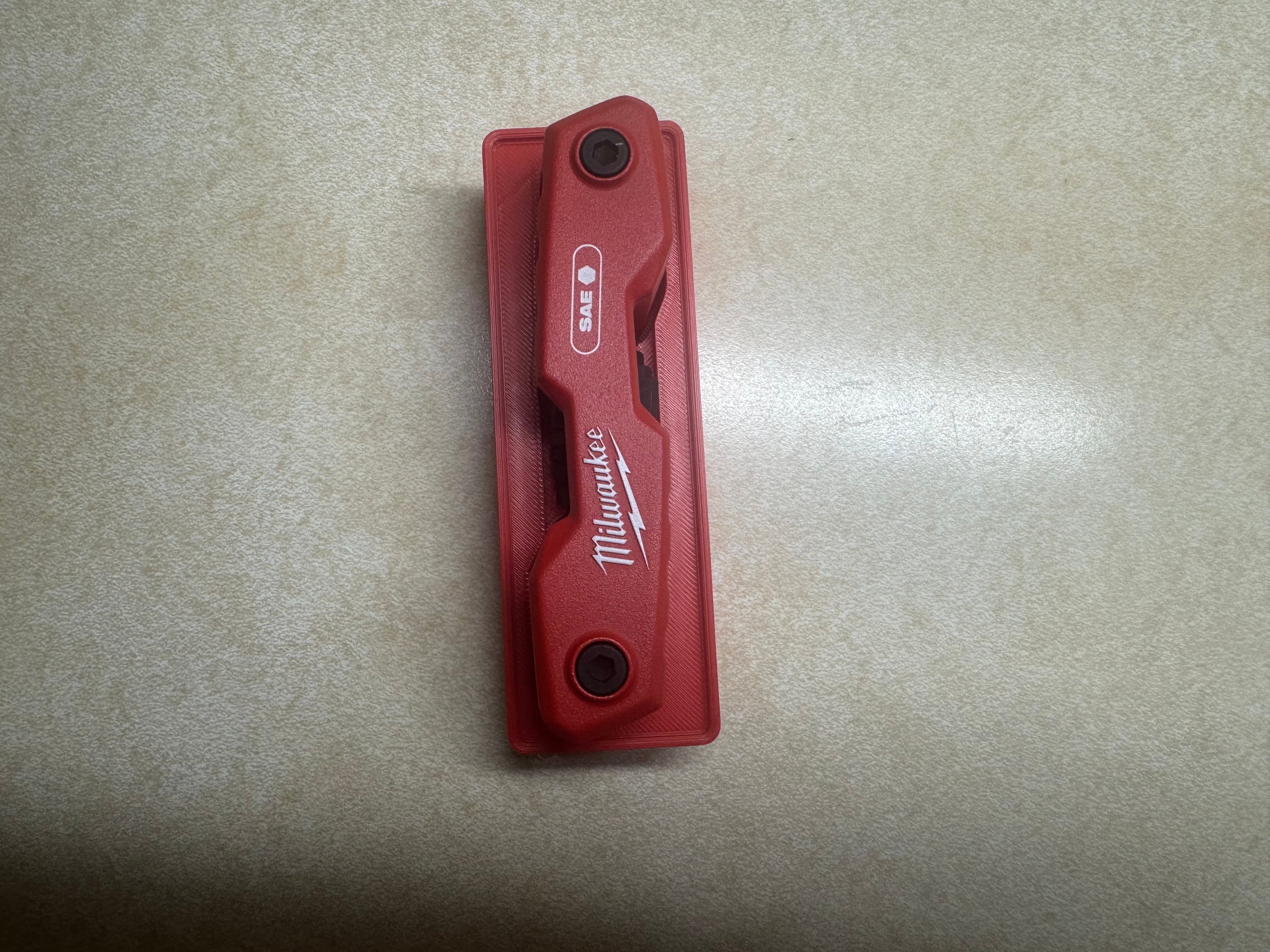 Milwaukee 9-Key Folding Hex Key Set gridfinity 3d model