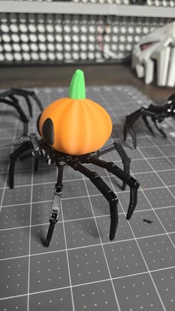 Articulated Pumpkin Spider. 3d model