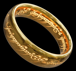 One Ring - Dual Print and Lithopane - Hueforge Print 3d model