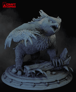 D&D Mini - Owlbear, Creatures 3d model