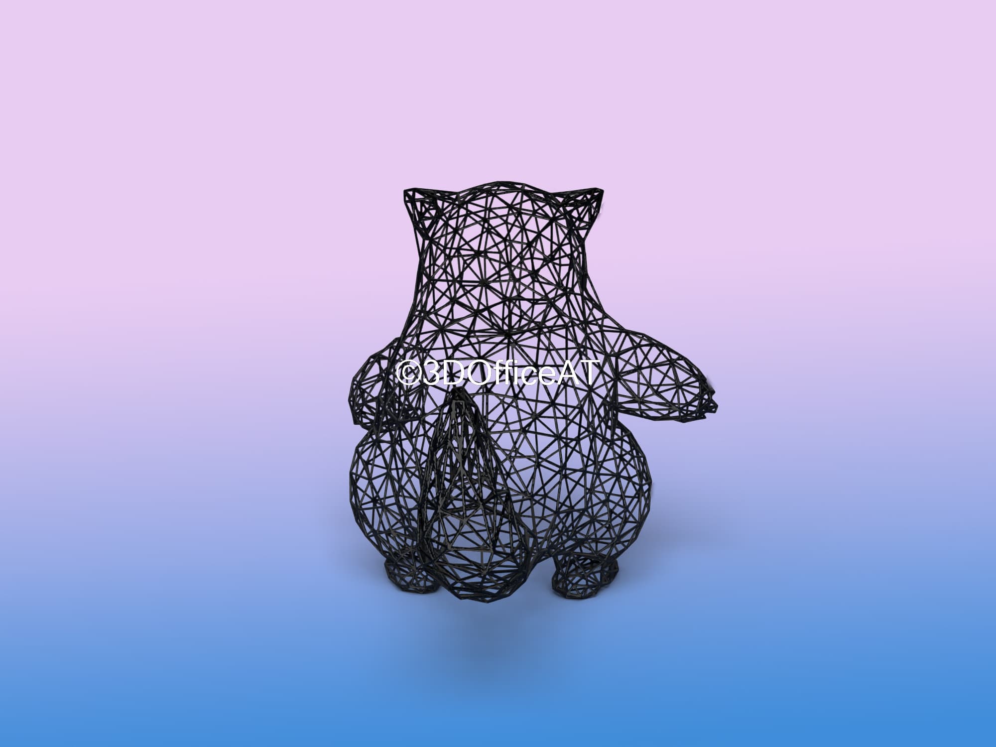 #027 Sandshrew Pokemon Wiremon Figure 3d model