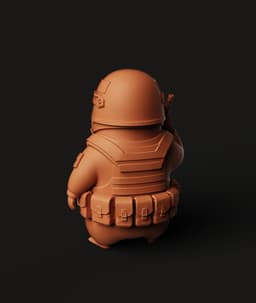 Tactical Hamster Multi-Color 3MF | Military Animal | Bambu Ready 3d model