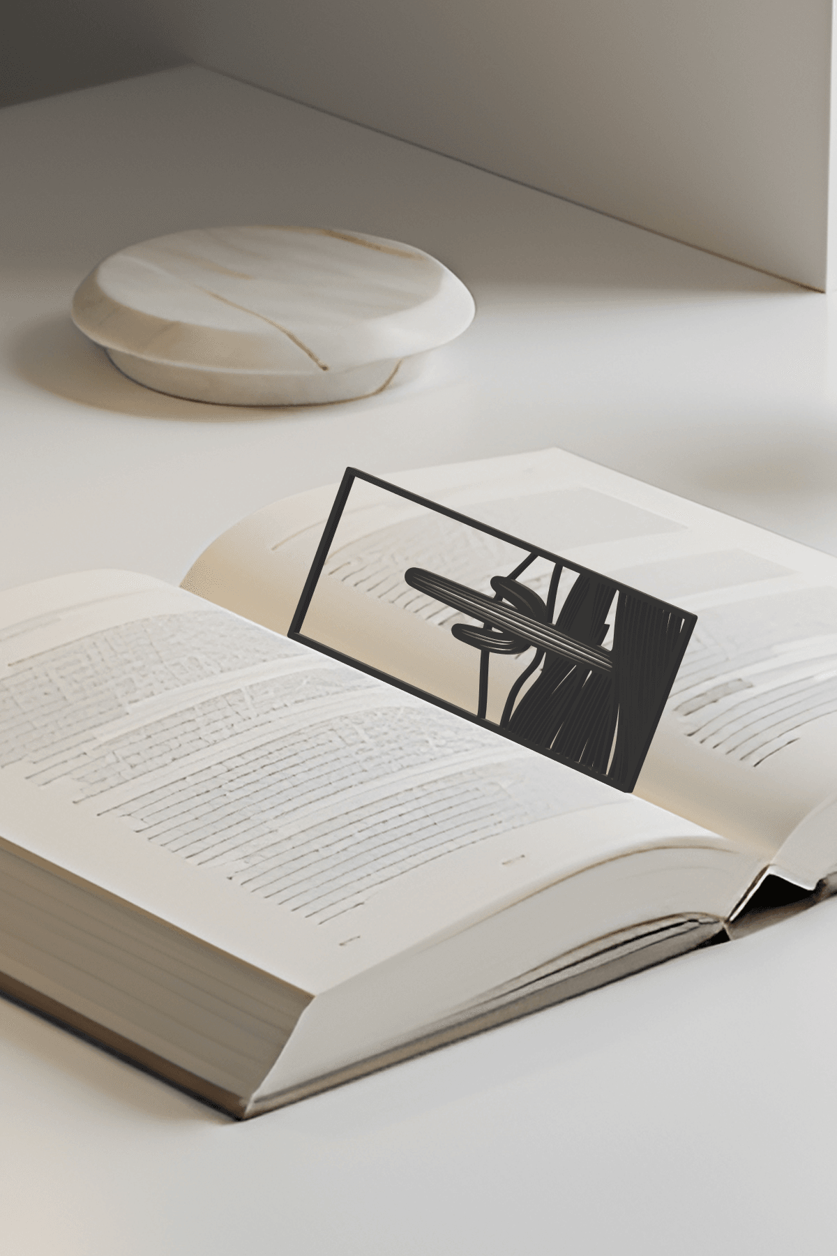 Cactus Bookmark, Creativity Bookmark, Gift Idea 3d model