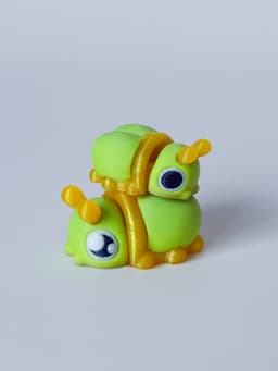 Baby Beetles and Box 3d model