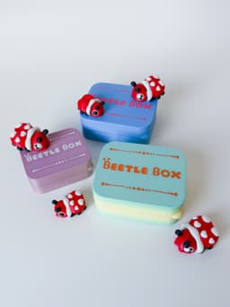 Baby Beetles and Box 3d model