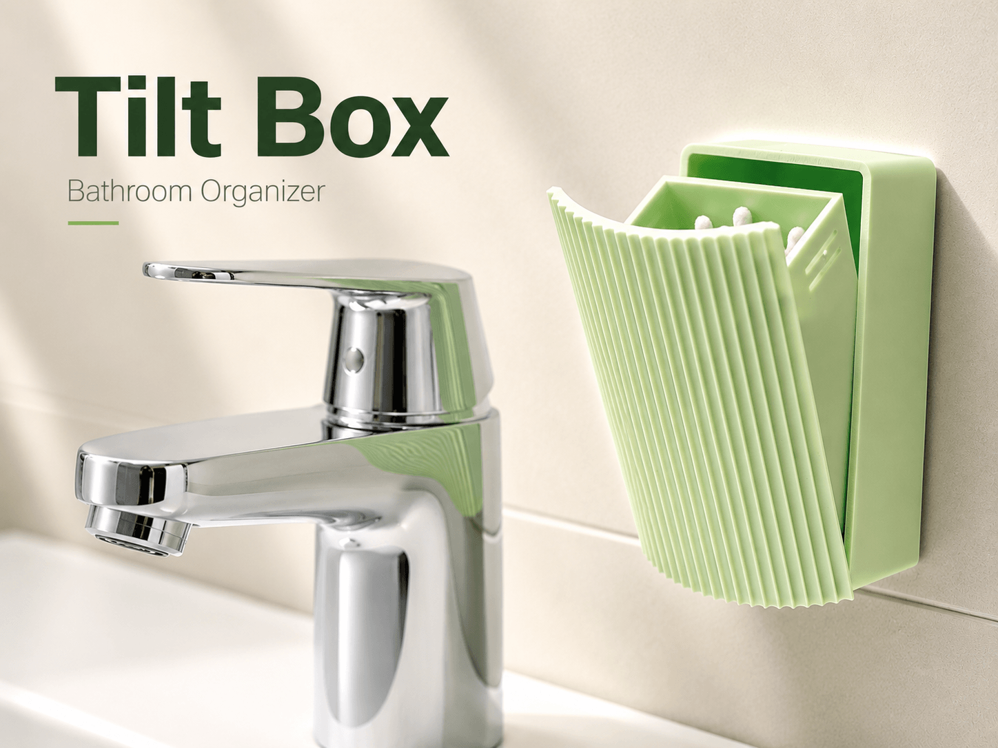 Tilt Box Bathroom Organizer 3d model