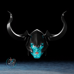 Iron Shadow Helmet 3D Printer File STL 3d model