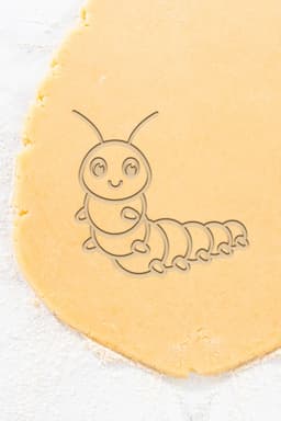 Caterpillar Cookie Cutter, Biscuit Cutter 3d model