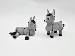 Cute Flexi Donkey Pocket Pet 3d model