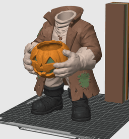 Headless Horseman Planter 3MF | Halloween Decor Multi-Color | Functional 3d model