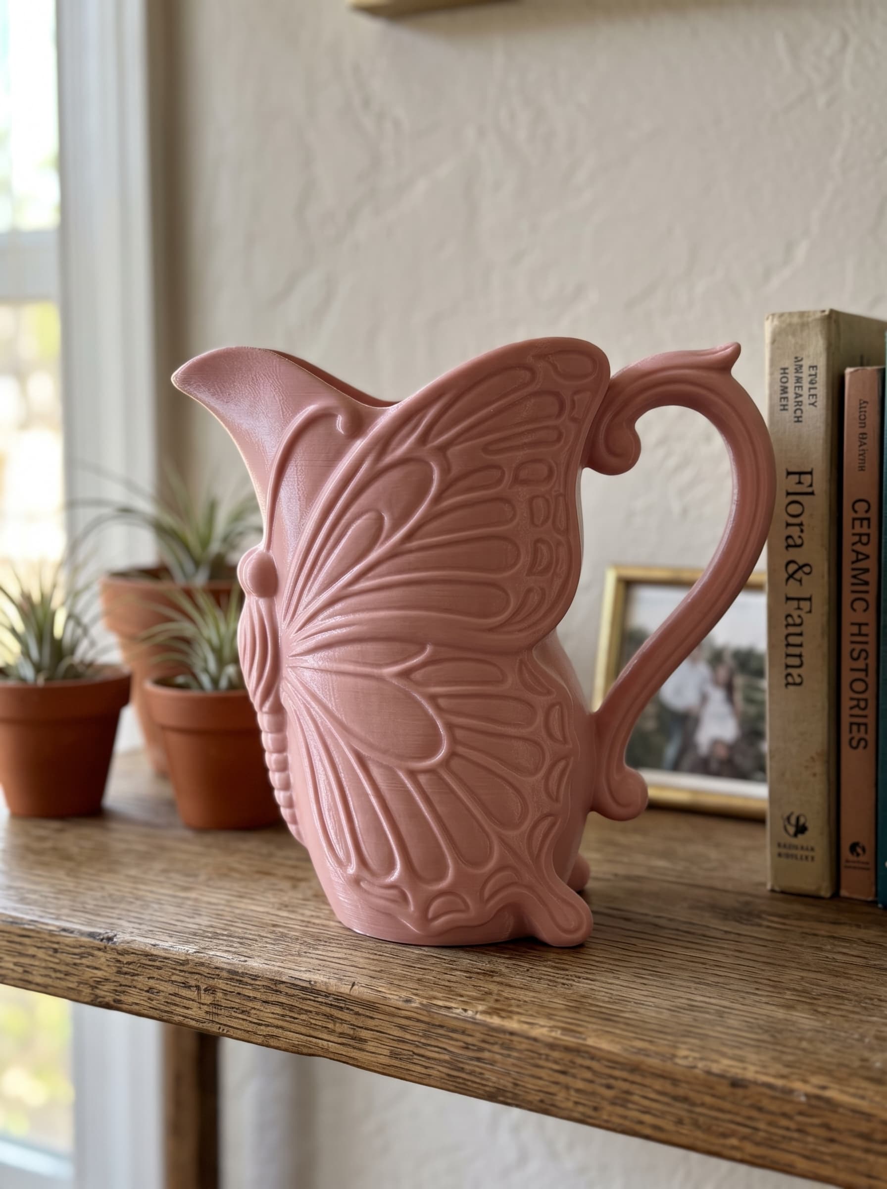 Butterfly Pitcher Vase - Home Deco 3d model