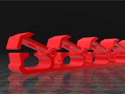Cable organizer for more cablegroups 3d model