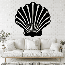 Shell 2D Wall Art/Window Art - Digital STL & SVG File 3d model
