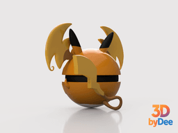 Raichu (Mega Y) Poke Ball 3d model