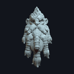 Durak Deepstone v3 Action Figure Head 3d model