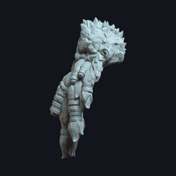 Durak Deepstone v3 Action Figure Head 3d model