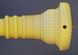 Wedge Screamer Trumpet Mouthpiece 3d model