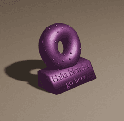 Blender donut meme 3d model
