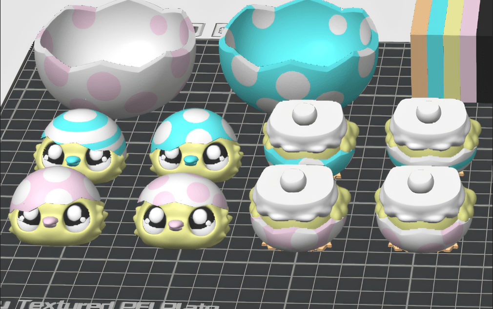 Free Easter Chicken Flexi 3d model