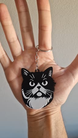 Exotic shorthair keychain 3d model