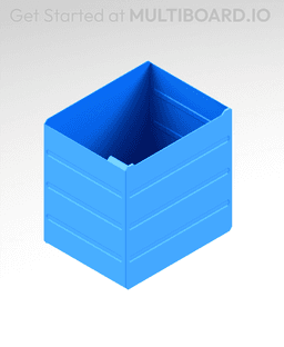 4x4x3 LU - MultiBin Simple Drawer 3d model