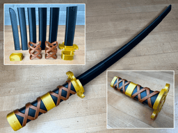 Sandai Kitetsu Multi-Part Collapsing Sword 3d model