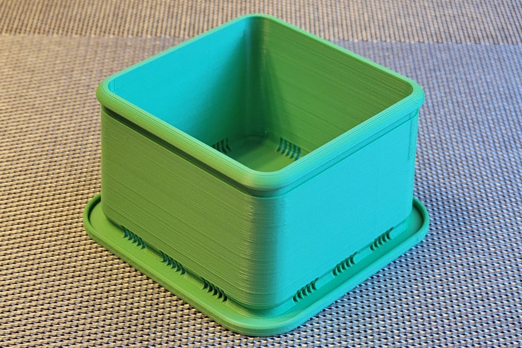 Square Succulent Planter 3d model
