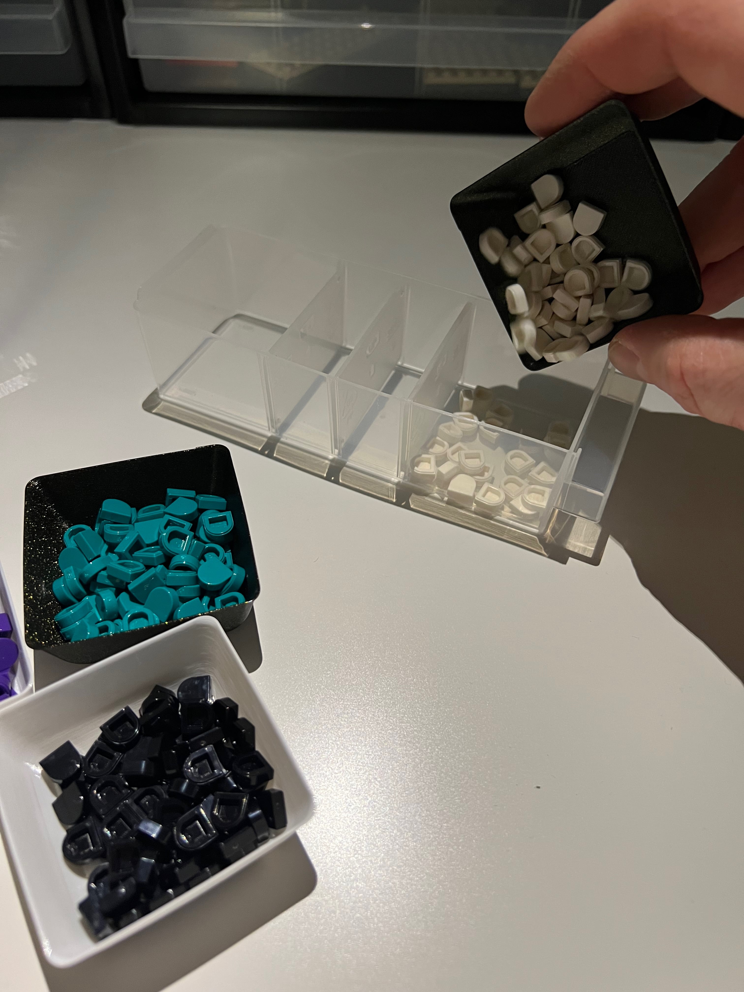 Stackable vase mode cups for sorting and storage 3d model