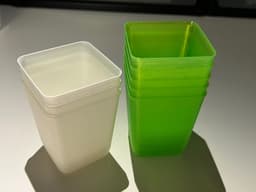Stackable vase mode cups for sorting and storage 3d model