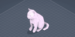 low poly cat.stl 3d model